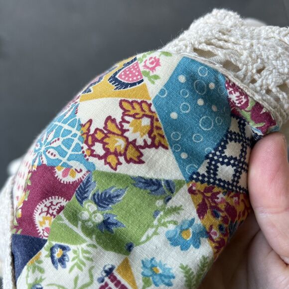 Authentic 1960’s vintage patchwork print Black Label Gunne Sax maxi dress XS - Picture 10 of 11